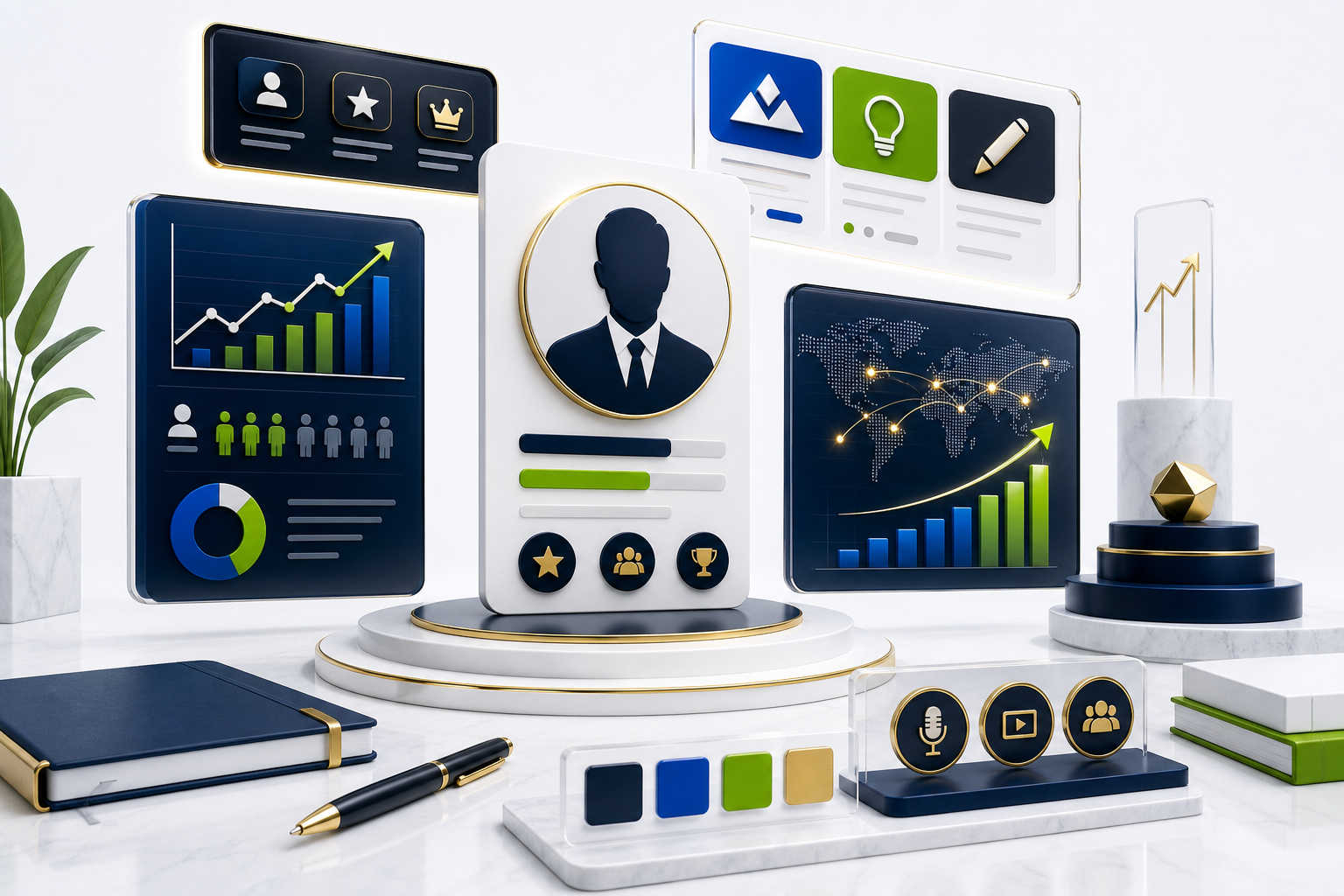 Personal branding development visual