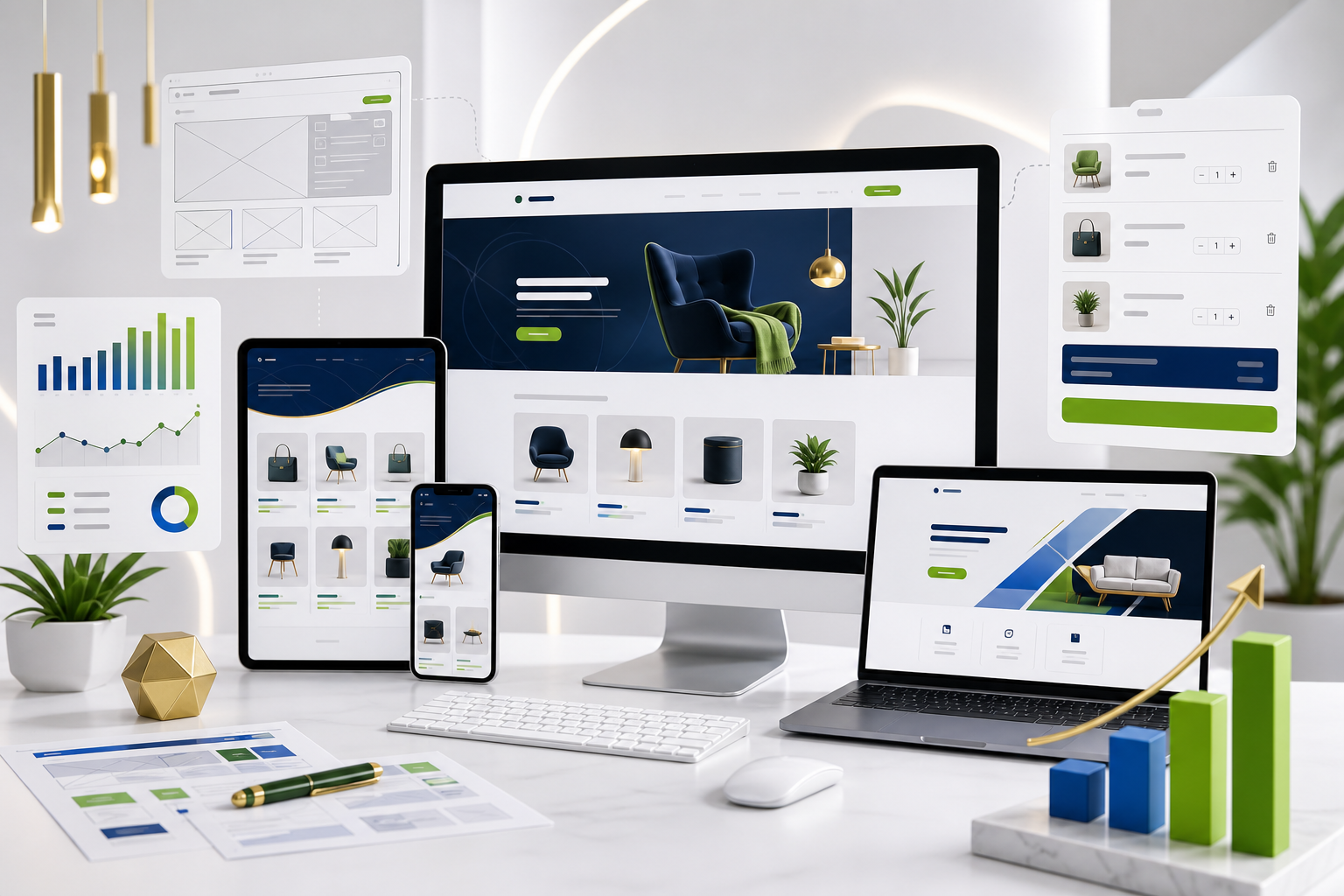 Website and ecommerce development visual