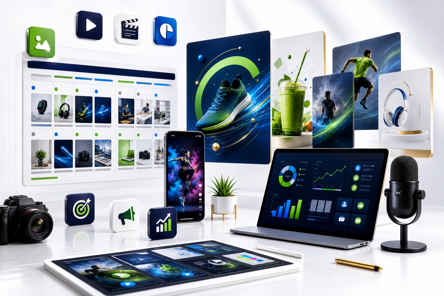 Social media poster showcase visual
